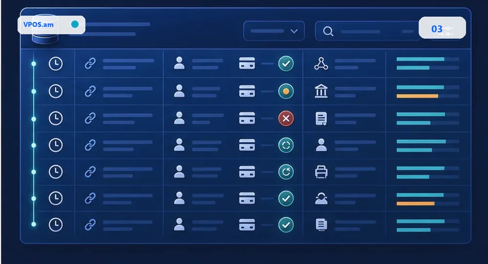 Payment event journal