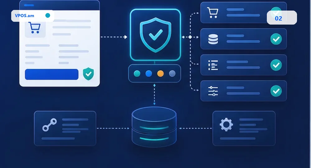 Provider event -> backend verification -> CRM stage